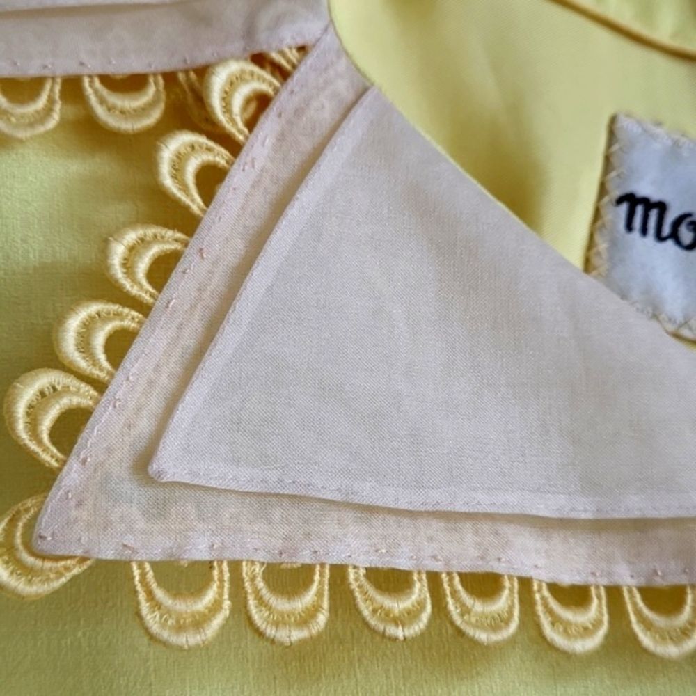 Vintage Monique Yellow Cropped Blazer – - Picture 3 of 10